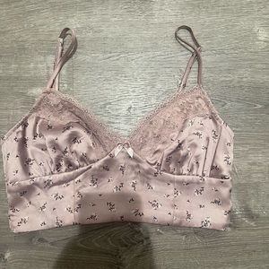 pacsun floral crop top